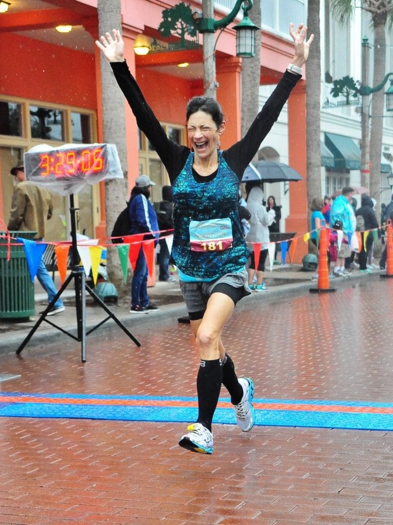 Marathon Finish Line Celebration