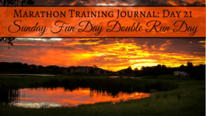 Training Journal Sunday Fun Run