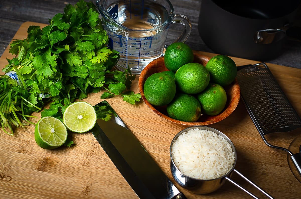 Food Prep Jasmine lime cilantro rice