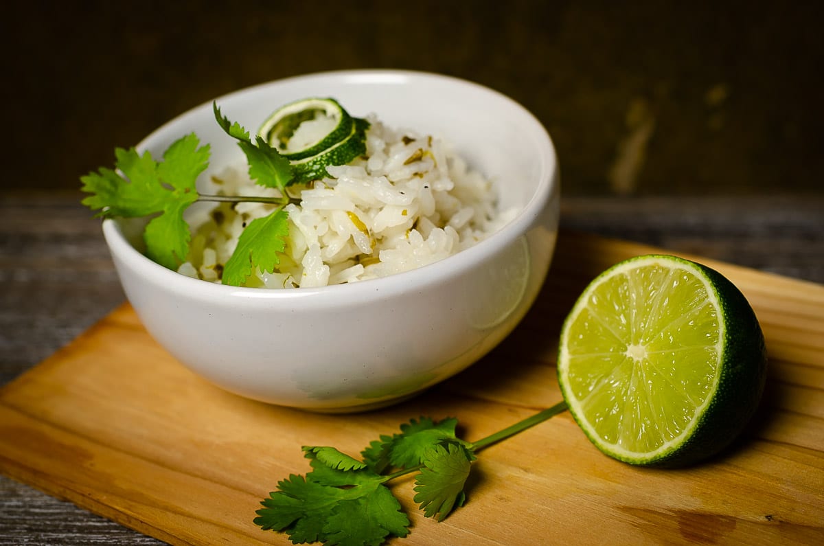 Food Prep Jasmine lime cilantro rice